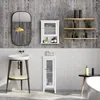 Relaxdays koupelnová skříňka, závěsná, 3 přihrádky, dvířka Náhled obrázku produktu 3