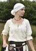 Mittelalter Bluse Birga mit 3/4 Arm, natur - Baumwolle Produktbild-Vorschau 1