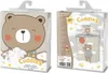 Two views of a product package for a children's bed set, featuring a teddy bear design. Náhled obrázku produktu
