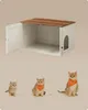FEANDREA Katzentoilette, 70 x 50 x 50 cm, mit Produktbild-Vorschau 6