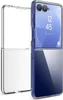 A clear protective case for a foldable smartphone is shown. Produktbild-Vorschau