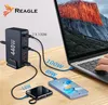 A multi-port charger is shown connected to a laptop and a smartphone, illustrating its charging capabilities. Anteprima dell’immagine prodotto