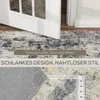 Moderner Wohnzimmerteppich 160x230 cm Grau - Abstraktes Produktbild-Vorschau 4