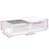 The Living Store Gartentisch mit Hocker Massivholz Akazie Produktbild-Vorschau 8