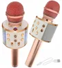 WSTER WS-858 Karaoke bluetooth mikrofon růžová Náhled obrázku produktu 1