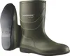 A pair of green Dunlop boots, one shown from the side and the other from the sole. Produktbild-Vorschau
