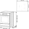 Cuisinière autonome 60 cm four encastrable 58 cm plaque à Voir les images du produit 9