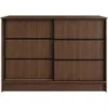BEAUTYSOFA Kommode MIRELA 120 cm Warmia Walnuss, Sideboard Produktbild-Vorschau 4