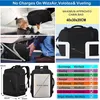 Handgepäck Rucksack 40x30x20cm Schwarz 24L mit USB Produktbild-Vorschau 2