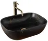 Umywalka nablatowa Rea Belinda Black Marble Mat Podgląd zdjęcia produktu 1