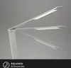 A close-up of an adjustable LED desk lamp with its arm in multiple positions. Produktbild-Vorschau