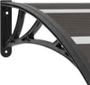 Pensilina per Porta Nera 240x75 cm in PC Anteprima dell’immagine prodotto 4