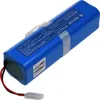 A blue battery pack with wires and a connector. Voir les images du produit