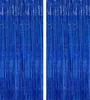 2 pièces Lametta Bleu Rideau 1mx2.5m, scintillement Fond Voir les images du produit 1