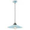 Ferroluce Colors Lampe à suspendre Ø 35cm bleue ronde Voir les images du produit 5