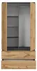Kleiderschrank Antrazit/Wotan – 90 x 50 x 180 cm – 2 Produktbild-Vorschau 8