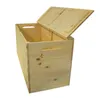 A wooden storage box with its lid open, shown against a white background. Anteprima dell’immagine prodotto