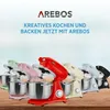 Arebos Küchenmaschine 6L Retro, Rot, 220 - 240 V, Produktbild-Vorschau 10
