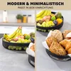 eluno Obstkorb – Brotkorb 2er Set, runde Obstschale, aus Produktbild-Vorschau 6