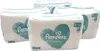 Several packages of Pampers Harmonie diapers are arranged in a group on a white background. Podgląd zdjęcia produktu