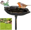 relaxdays Vogeltränke Gusseisen mit Erdspieß Produktbild-Vorschau 1