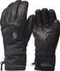 Schwarze Skihandschuhe "Legend Gloves" von Black Diamond; mit Leder- und Textilmaterial; ergonomischem Design und fünf Fingern. Produktbild-Vorschau