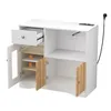 Küche Sideboard mit Steckdose für Mikrowelle Küchenschrank Produktbild-Vorschau 6