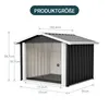 Hundehütte 102 x 91 x 84 cm, Outdoor-Hundehütte für Produktbild-Vorschau 3