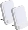 2x LED Nacht Licht Steckdose Steckerleuchte Sensor Infrarot Produktbild-Vorschau 1
