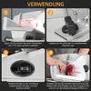 7MAGIC Elektrischer Allesschneider Edelstahl, Verstellbare Produktbild-Vorschau 11