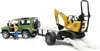 bruder Land Rover Defender  mit Mini-Bagger , Maßstab 1:16 Produktbild-Vorschau 25