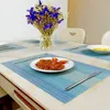 Platzsets Abwischbar Tischsets 6er Set Platzset Blau PVC Produktbild-Vorschau 5
