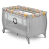 A baby travel cot with a patterned liner. Produktbild-Vorschau