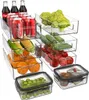 Organizér na nádobí do lednice, stohovatelný, průhledné Náhled obrázku produktu 2