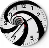 Wanduhr - Rund - Glasuhr - Spirale Streifen Komposition - Produktbild-Vorschau 1