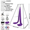 Aerial Yoga Hängematte mit Yogarahmen 12 x 2,6 m - Lila Produktbild-Vorschau 7