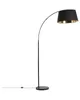 BELIANI Stojací lampa černý kov 187 cm zakřivený rám Náhled obrázku produktu 4