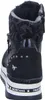 A rear view of a black women's boot with a platform sole. Anteprima dell’immagine prodotto