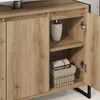 vidaXL Badezimmerschrank mit Tür Kunsthandwerk Eiche 90 x Produktbild-Vorschau 4