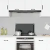 vidaXL Alzatina da cucina nera 70x40 cm in vetro temperato Anteprima dell’immagine prodotto 1