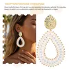 Damen Boho Ohrringe Hängend, Elegant Damen Schmuck, Rosa Produktbild-Vorschau 2