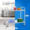 Wózek Kelnerski Cateringowy 2-Półkowy Do 160 Kg Stal Podgląd zdjęcia produktu 7