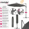 TecTake 403789, Šedá Náhled obrázku produktu 3