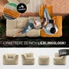 LUMALAND Pouf modulaire central en velours côtelé pour Voir les images du produit 9