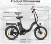 20" Elektrofahrrad E-Bike E-Klapprad,Pedelec,Faltbares mit Produktbild-Vorschau 7