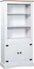 Buffetschrank Mexiko-Stil Kiefernholz Weiß 80x40x170 cm , Produktbild-Vorschau 1