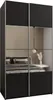 MEBLE KRYSPOL LUX 4 Schrank - 245,5x130x64cm - Schwarz, Produktbild-Vorschau 1