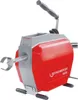 A red and gray pipe cleaning machine is shown against a white background. Podgląd zdjęcia produktu