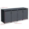 DEGAMO Mülltonnenbox klein 4er MÜNCHEN 230x62x102cm für Produktbild-Vorschau 6