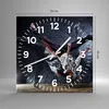 Wanduhr - Quadrat - Glasuhr - Tänzer Mode Flip Mädchen - Produktbild-Vorschau 3
